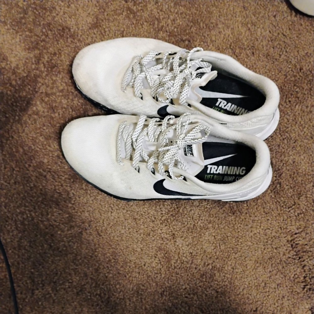 Nike White and Black Athletic Sneakers